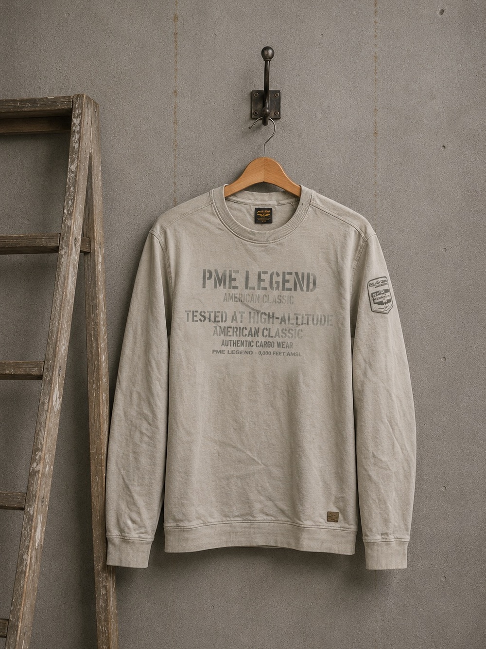 PME Legend Men’s Sweatshirt • Gray Pullover Graphic Flight Military • Sz XXXL